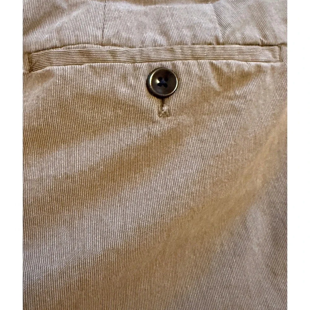Banana Republic Brown Striped Chino Shorts Men's Sz. 31 Flat Front Casual Shorts